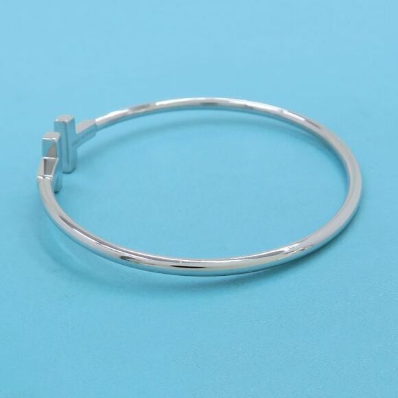 Tiffany & Co T Wire Diamond Bangle [] - Picture 2 of 6